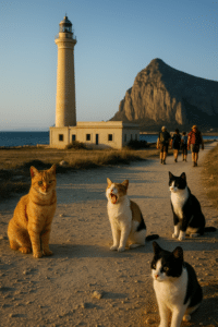 Faro di San Vito Lo Capo e colonia felina